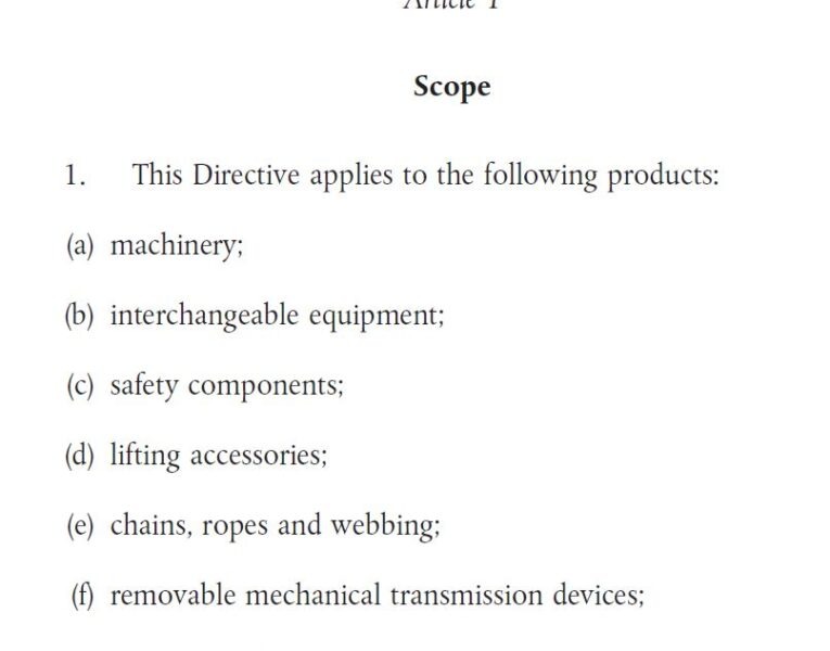 Article 1 Scope text