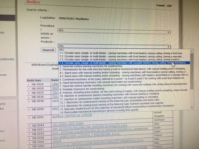 screenshot of computer screen dropdown field