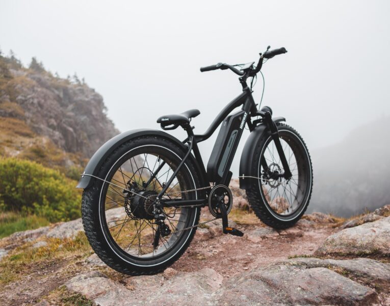 eBike on cliff edge