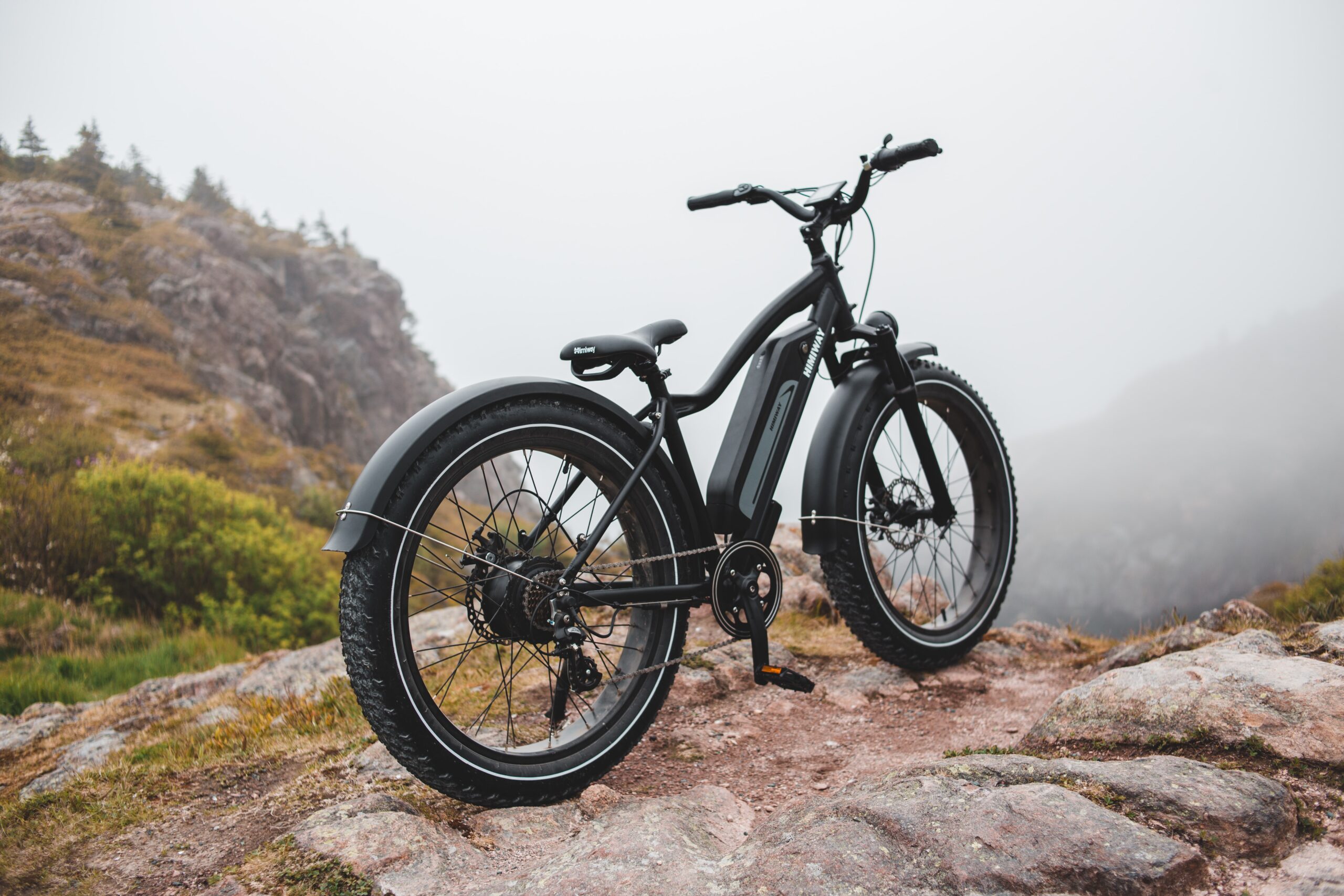 eBike on cliff edge